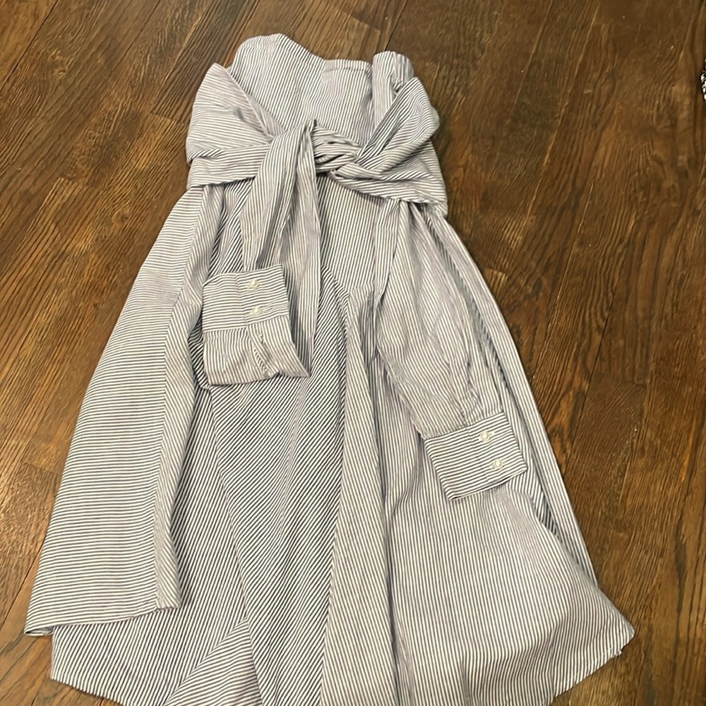 Striped White Skirt